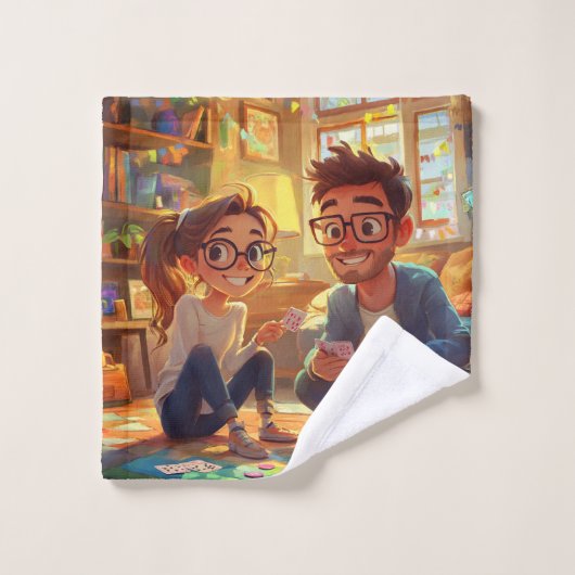 Klassiek Elegaant Script Trouw Rehearsal Diner Washandje (Wasdoekje)