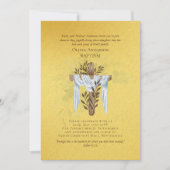 Klassiek Elegant BAPTISM nodigt goud uit (Voorkant)