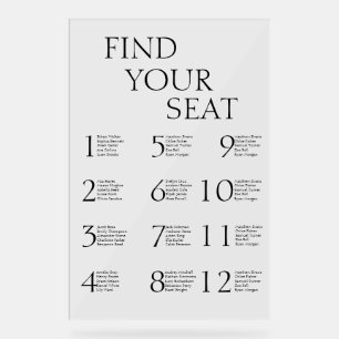 Klassiek Elegant Eenvoudig Modern Acryl Bord