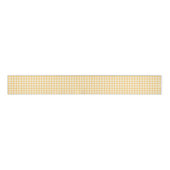 Klassiek elegant geel Gingham patroon Grosgrain Lint (Voorkant)