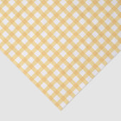 Klassiek elegant geel Gingham patroon Tissuepapier (Detail)