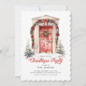 Klassiek Elegant Kerstfeest Kaart (Voorkant)