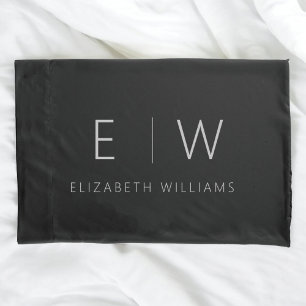 Klassiek Elegant Modern Minimalistisch Zwart Wit Kussensloop