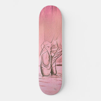 Klassiek elegant roze Ballerina Feet Skateboard