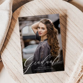 Klassiek Elegant Script-Afstuderen Aankondiging