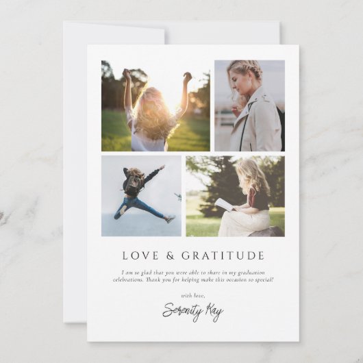 Klassiek elegant script bedankt (Achterkant)