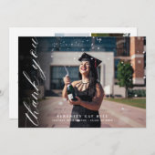 Klassiek elegant script bedankt (Voorkant / Achterkant)