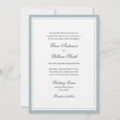 Klassiek Elegant Script - bruid bruiloft uitnodigi Kaart (Voorkant)