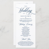 Klassiek Elegant Wedding Foldable-programma Programma (Voorkant / Achterkant)
