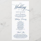 Klassiek Elegant Wedding Foldable-programma Programma (Voorkant)