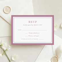 Klassiek Elegante Mauve Rozen Frame Trouw RSVP