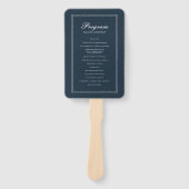 Klassiek en eenvoudig weddenschap handwaaier (Voorkant)