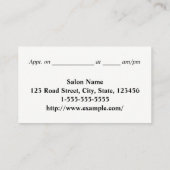 Klassiek en professioneel, met drievoudige grens B Visitekaartje (Achterkant)