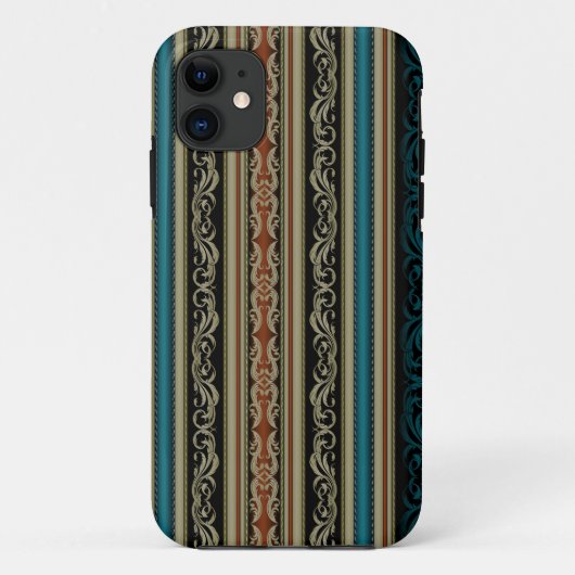 Klassiek Europees Stripe  Patroon Case-Mate iPhone Case (Achterkant)
