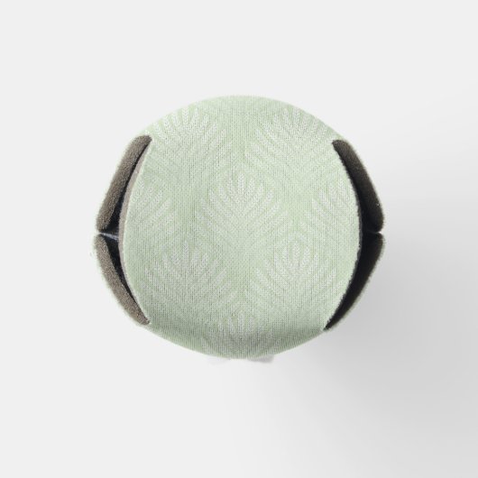 Klassiek foliepatroon in wit en groen flesjeskoeler (Bodem)