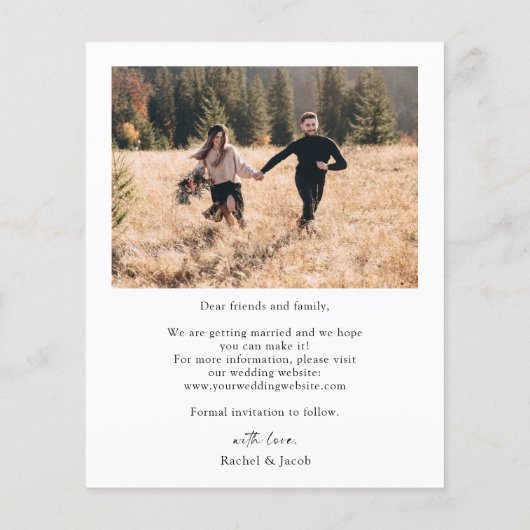 Klassiek fotobudget De datum opslaan (Achterkant)