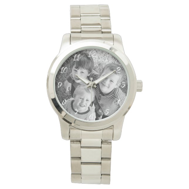 Klassiek  fotocadeau horloge (Voorkant)