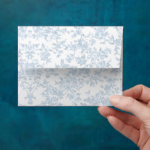 Klassiek Frans Blauw Botanisch Toile