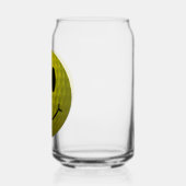 Klassiek geel gezicht golfbal blikvorm glas (Links)