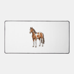 Klassiek gegraveerd pinto paard vector ontwerp_1 bureaumat