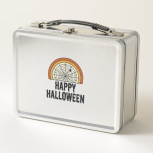 Klassiek Gelukkig Halloween Spinnenweb Vectorontwe