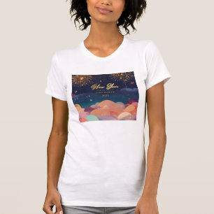 Klassiek Gelukkig Nieuwjaar 2025 T-shirt