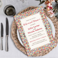 Klassiek Geo Mandala Patroon Oefen Diner
