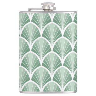 Klassiek geometrisch: Art Deco Naadloze Stijl Heupfles