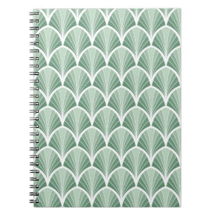 Klassiek geometrisch: Art Deco Naadloze Stijl Notitieboek