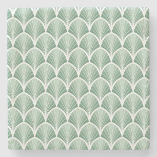 Klassiek geometrisch: Art Deco Naadloze Stijl Stenen Onderzetter