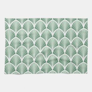 Klassiek geometrisch: Art Deco Naadloze Stijl Theedoek