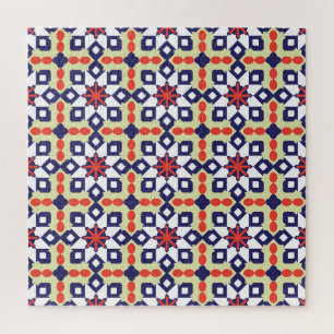 Klassiek geometrisch: naadloos sierontwerp legpuzzel
