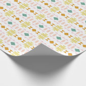 Klassiek geometrisch patroon in de Gray van de aar Cadeaupapier (Hoek)