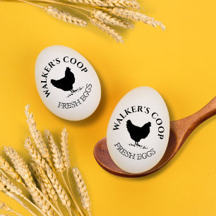  klassiek gepersonaliseerd eierstempel 	rubberstempel