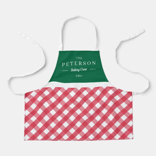 Klassiek gepersonaliseerd Kind Apron Schort (Voorkant)