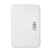 Klassiek gepersonaliseerd monogram badmat (Voorkant Verticaal)