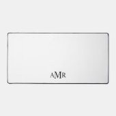 Klassiek gepersonaliseerd monogram bureaumat (Voorkant)