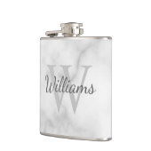 Klassiek gepersonaliseerd monogram en de Marmer va Heupfles (Links)