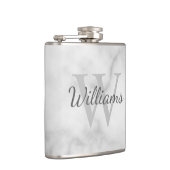 Klassiek gepersonaliseerd monogram en de Marmer va Heupfles (Rechts)