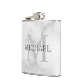 Klassiek gepersonaliseerd monogram en de Marmer va Heupfles (Links)