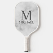 Klassiek gepersonaliseerd monogram en naam Pickleb Pickleball Paddle (Achterkant)