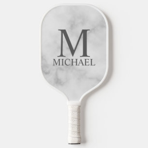 Klassiek gepersonaliseerd monogram en naam Pickleb Pickleball Paddle