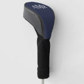 Klassiek gepersonaliseerd monogram golfheadcover (Schuin)
