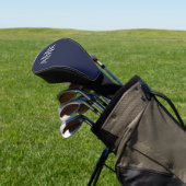 Klassiek gepersonaliseerd monogram golfheadcover (Insitu)