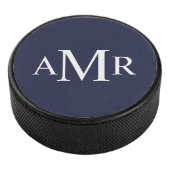 Klassiek gepersonaliseerd monogram hockey puck (3/4)