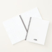 Klassiek gepersonaliseerd monogram notitieboek (Binnen)
