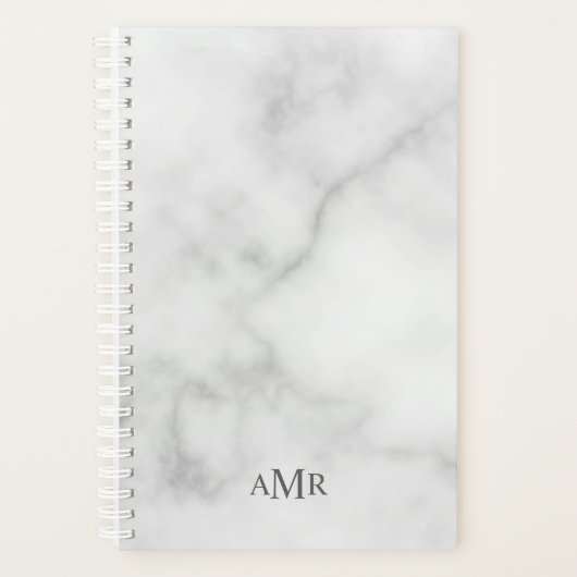 Klassiek gepersonaliseerd monogram planner (Voorkant)