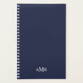 Klassiek gepersonaliseerd monogram planner (Voorkant)