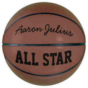Klassiek gepersonaliseerd naam basketbal sportcade