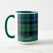 Klassiek geruit script Custom Clan Campbell Tartan Mok (Links)